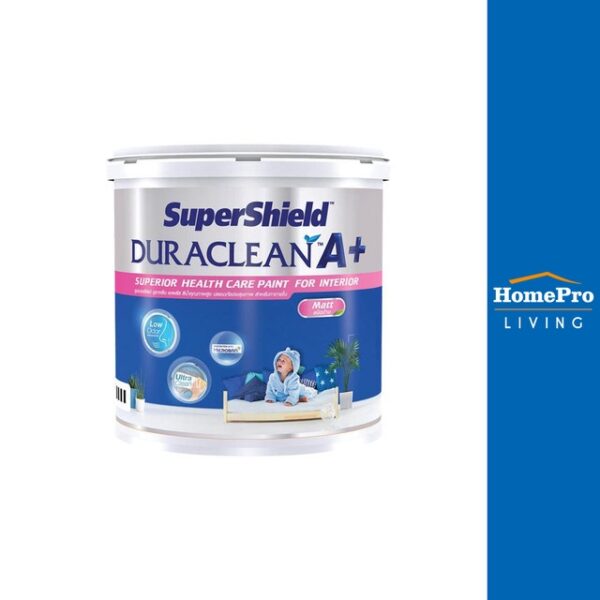 TOA สีน้ำทาภายใน SUPERSHIELD DURACLEAN A+ BASE A ด้าน 2.5 แกลลอน