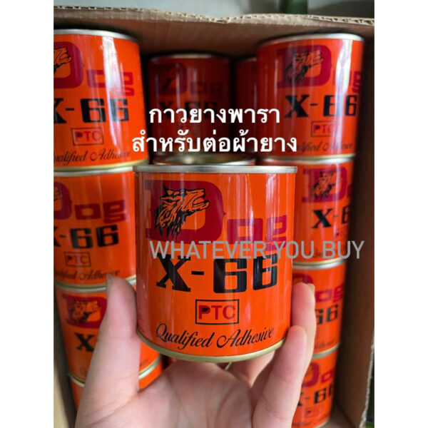 กาวยางพารา ตราหมา Dog X-66 200 ml/600 ml กาวต่อผ้ายาง ติดเฟอร์นิเจอร์ กาวอเนกประสงค์