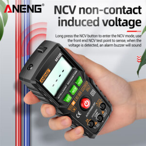 ✿CF✿ANENG M107/M108 4000 นับสมาร์ทดิจิตอลมัลติมิเตอร์ LCD NCV DC AC Tester