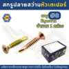 (1กล่อง) สกรูปลายสว่านหัวF/หัวเตเปอร์ ชุบรุ้ง FSD (เบอร์8) TPC