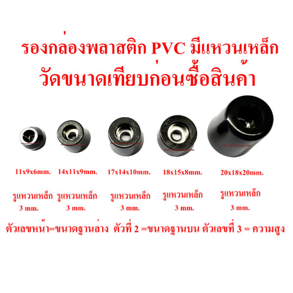 ลูกยาง  พลาสติก PVC มีแหวนเหล็กทุกตัว รองอุปกรณ์ กันกระแทก อะไหล่เฟอร์นิเจอร์