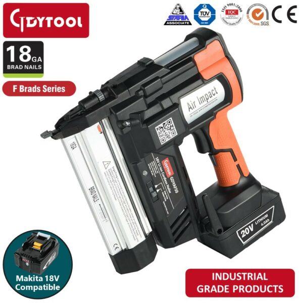 เครื่องยิงตะปูไร้สาย GDYTOOL GDYAF50M ยิงลูกขาเดี่ยว สำหรับใช้แบต makita