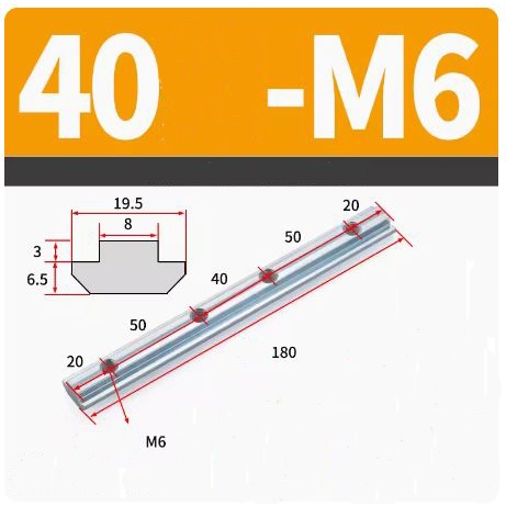 4040 profile groove strip one-word connector