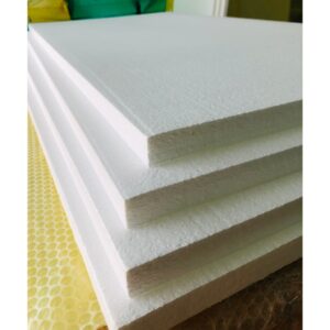 EPS Foam โฟมแผ่น เกรดไม่ลามไฟ F Grade (ความหนาแน่น 1.5 ปอนด์) ขนาด 60 x 120cm ความหนา 1 นิ้ว ราคา 95 บาท/แผ่น