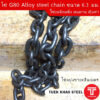 โซ่ดำ เกรด G80 Alloy steel chain ขนาด 6.3  mm. WLL 1 ton