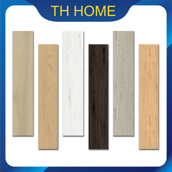 TH HOME กระเบื้องยางลายไม้ 5ตรม/กล่อง 36แผ่น ยางปูพื้น หนา 2.0/2.3mm  พื้นกระเบื้อง แผ่นปูพื้น วัสดุPVC ทนทา